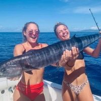 women with fish
